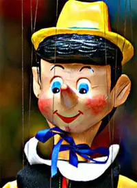 Pinocho en el mundo de los Titeres — artista para eventos